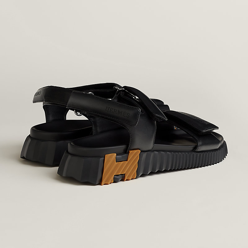 【HERMES】H242181Z 02350 ブラック サンダル ジュニア junior-sandal--242181Z 02-side